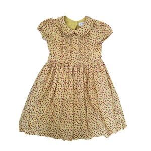 Rachel Riley Yellow Ditsy Floral Dress